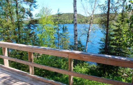 View of Lost Lake from Cabin Deck