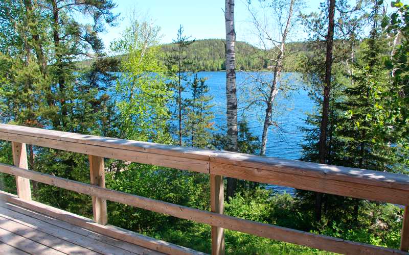 View of Lost Lake from Cabin Deck - Lost Lake Lodge